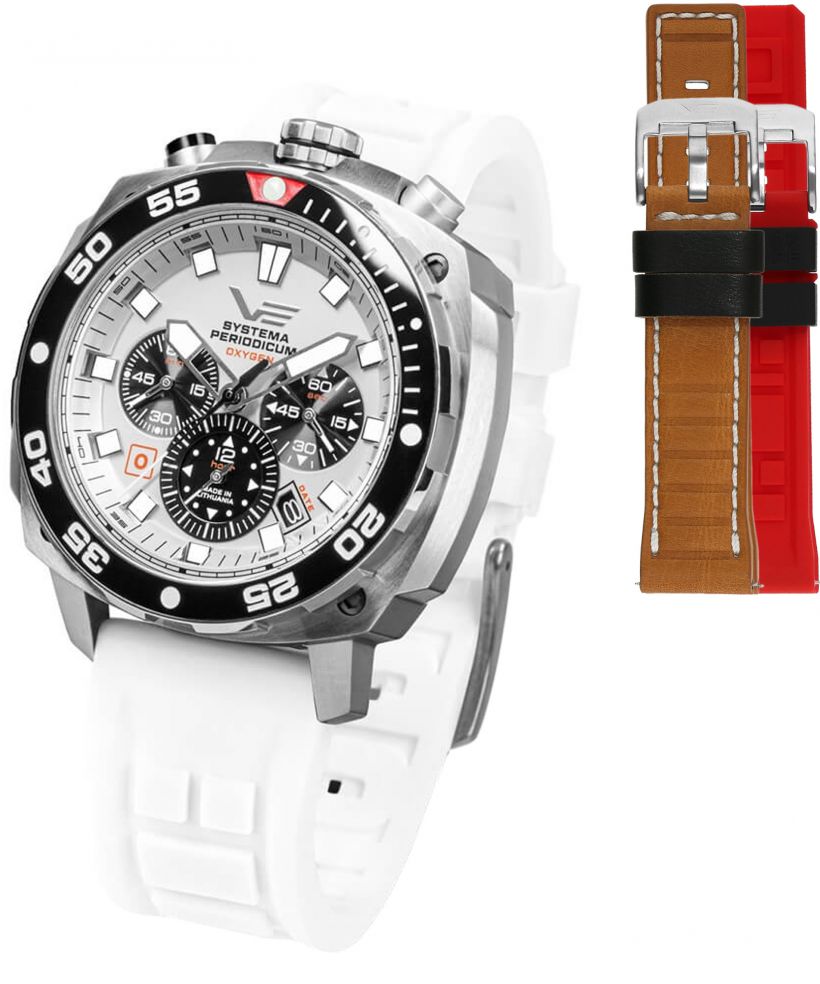 Vostok Europe Systema Periodicum Oxygen Chronograph SET Limited Edition + 2 straps Vostok gents watch