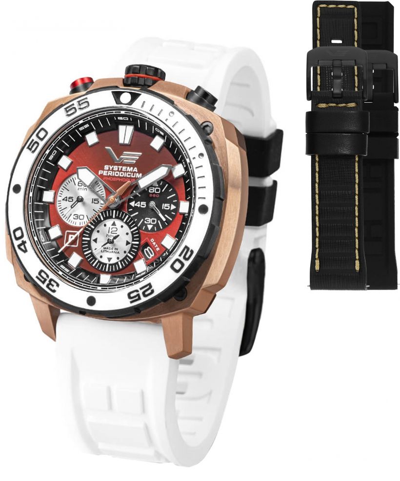 Vostok Europe Phosphorus Chronograph SET Limited Edition + 2 straps Vostok gents watch
