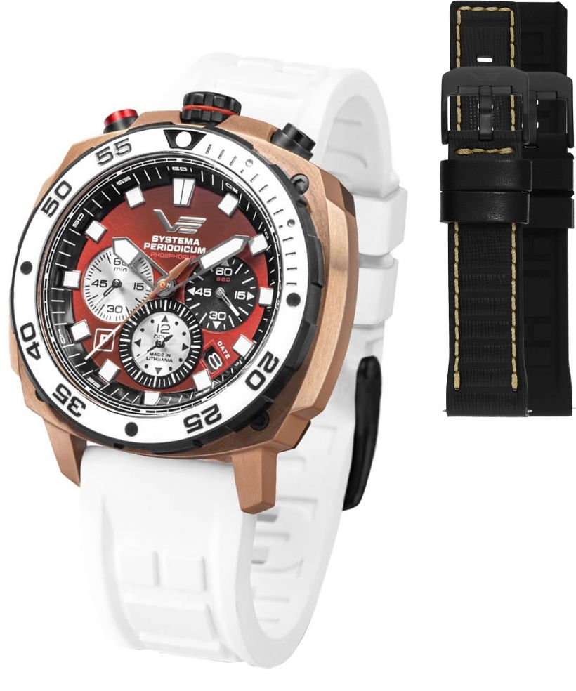 Vostok Europe Phosphorus Chronograph SET Limited Edition + 2 straps Vostok gents watch