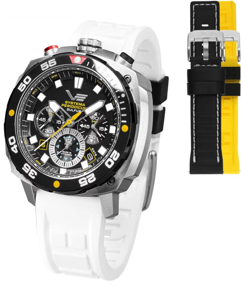 Vostok Europe Systema Periodicum Sulfur Chronograph SET Limited Edition + 2 straps Vostok gents watch
