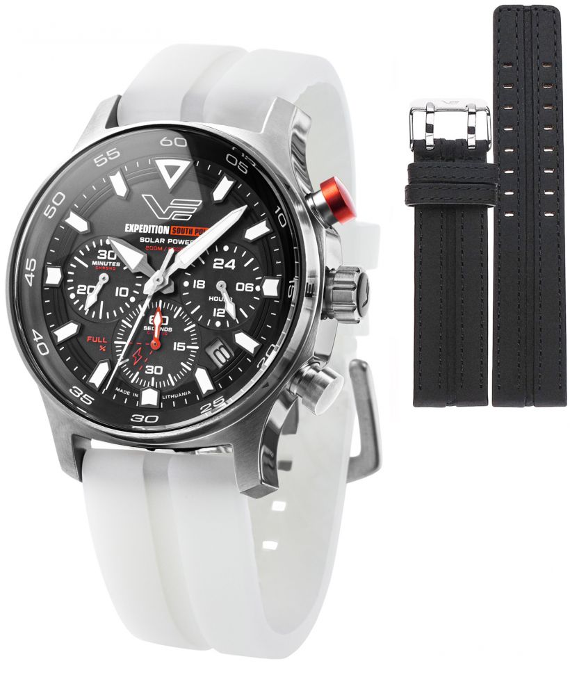 Vostok Europe Expedition South Pole Solar Power Chronograph Limited Edition SET + Vostok strap gents watch