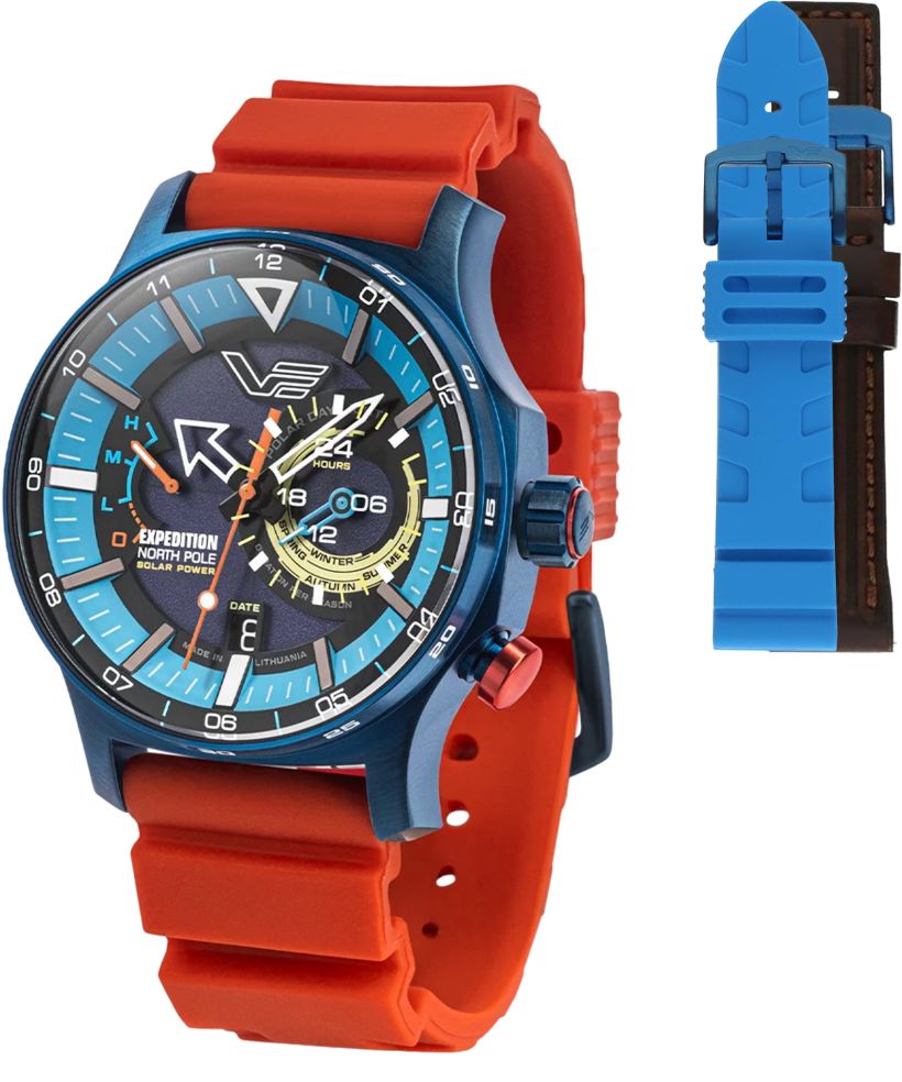 Vostok Europe Expedition North Pole Polar Ice Limited Edition SET + 2 Vostok straps gents watch