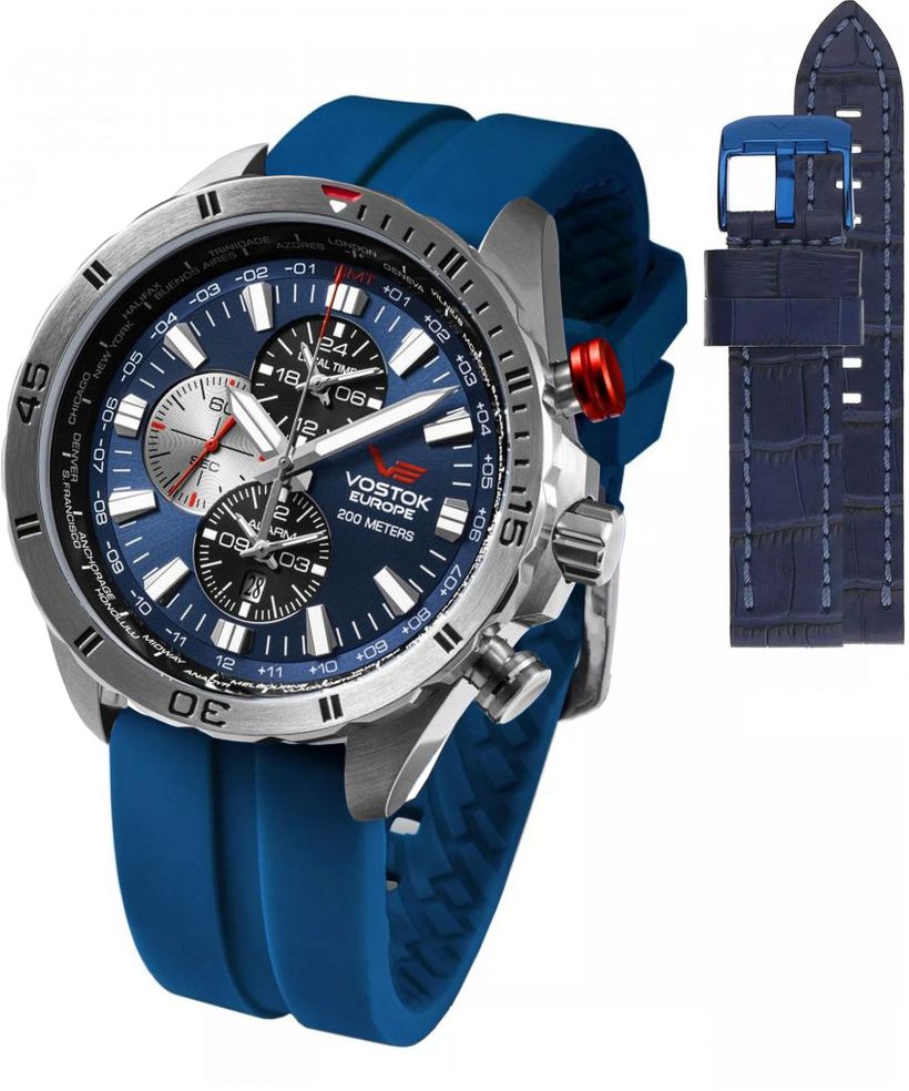 Vostok Europe Almaz Space Station Limited Edition Chronograph + strap Vostok gents watch