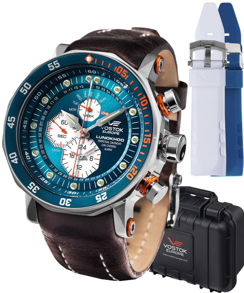 Vostok Europe Lunokhod-2 Chrono Limited Edition + 2 straps Vostok gents watch