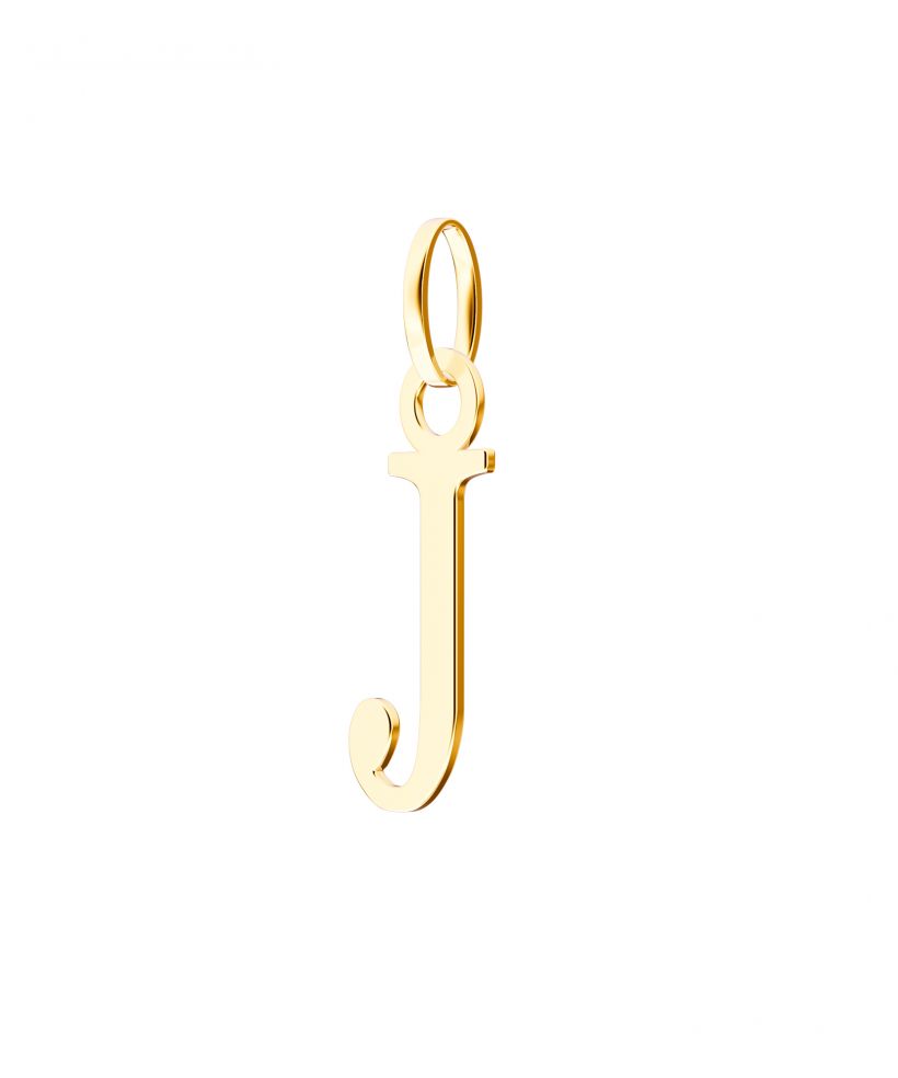 Bonore - Gold 585 - Letter J 17 mm pendant