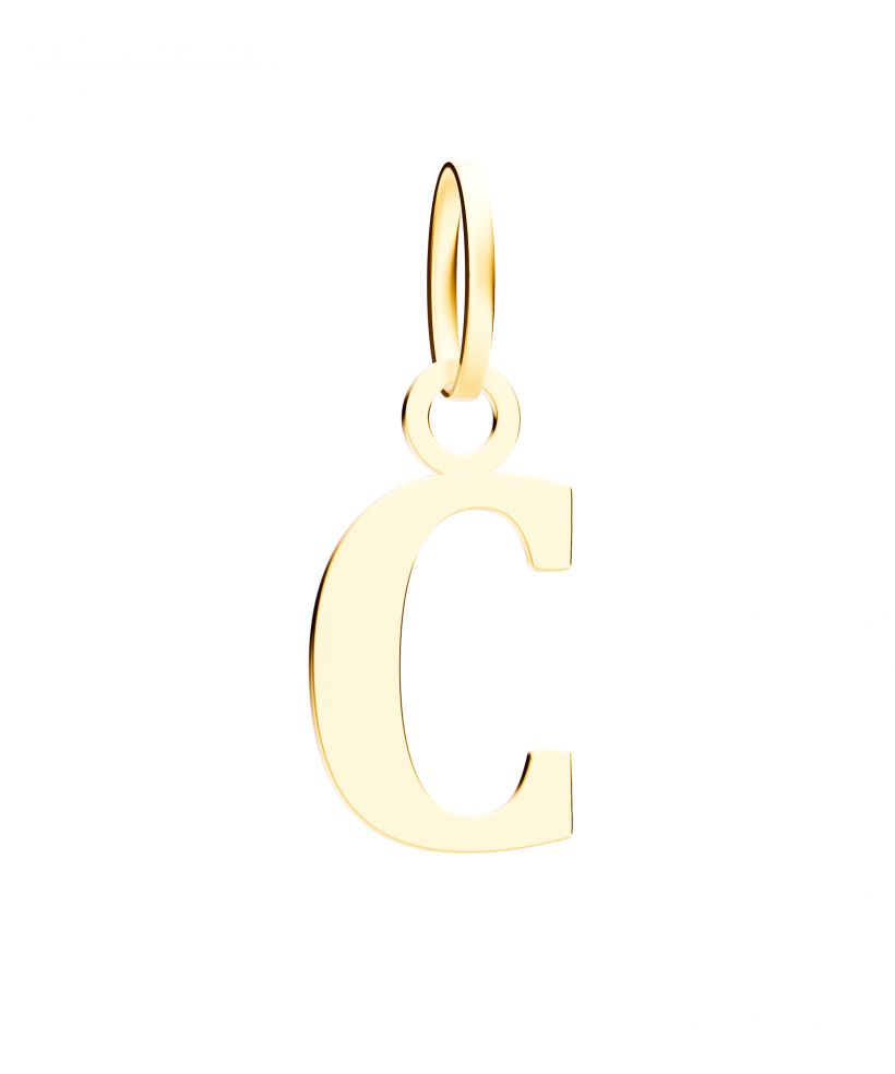 Bonore - Gold 585 - Letter C 17 mm pendant