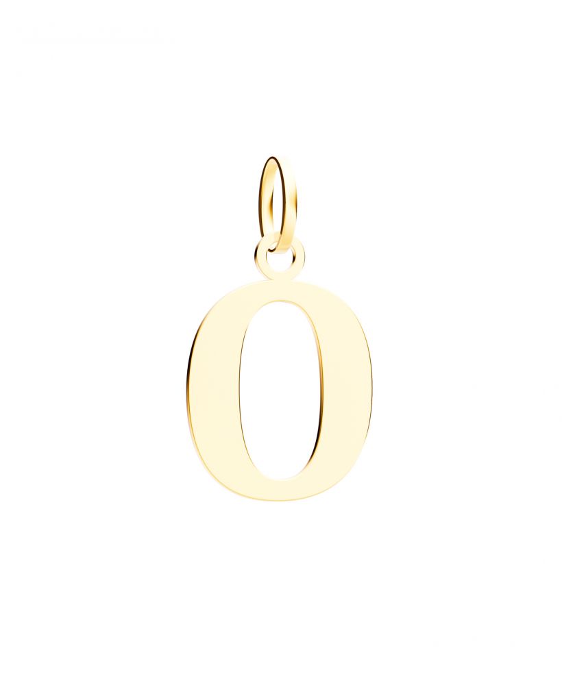 Bonore - Gold 585 - Letter O 24 mm pendant