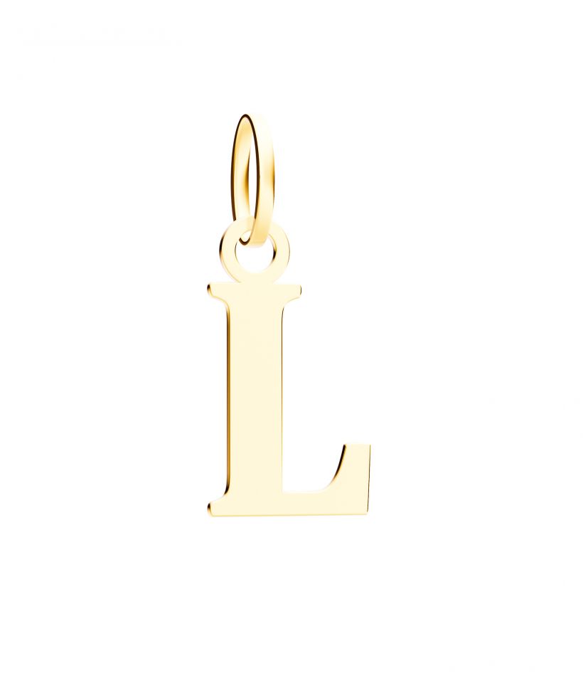 Bonore - Gold 585 - Letter L 17 mm pendant