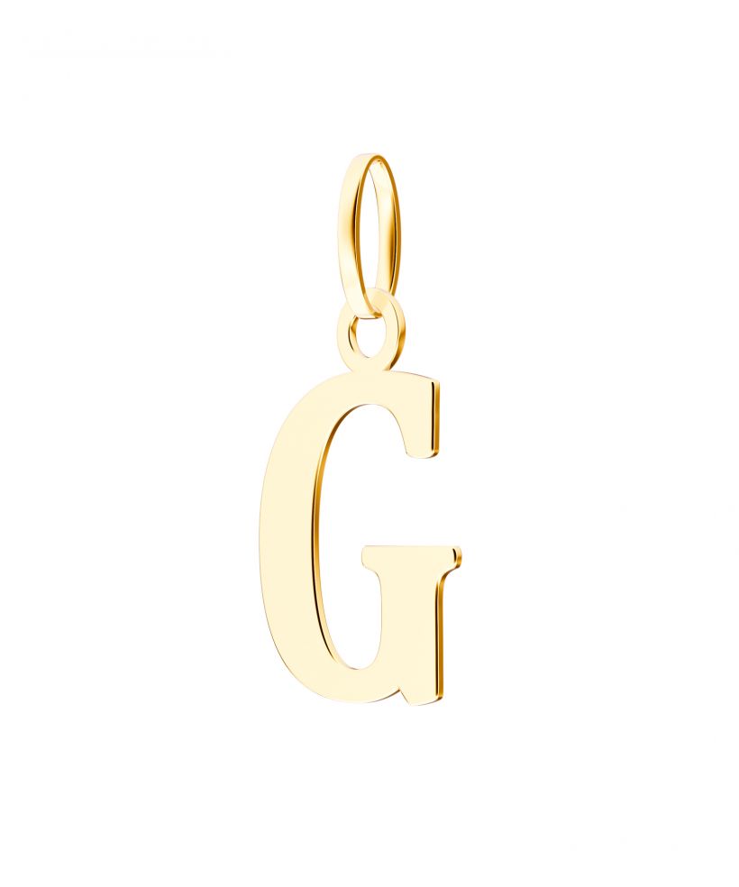 Bonore - Gold 585 - Letter G 17 mm pendant