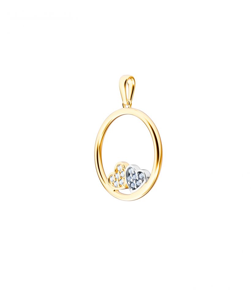 Bonore - Gold 585 - Cubic Zirconia pendant