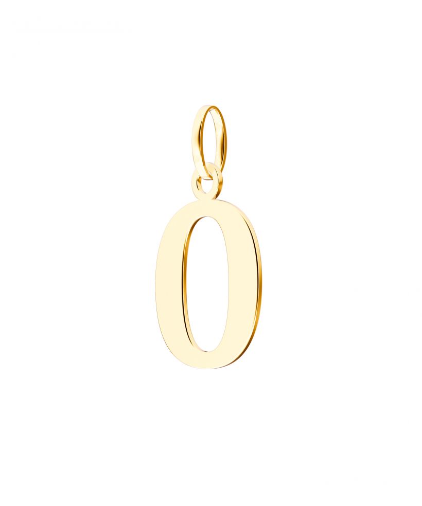 Bonore - Gold 585 - Letter O 24 mm pendant