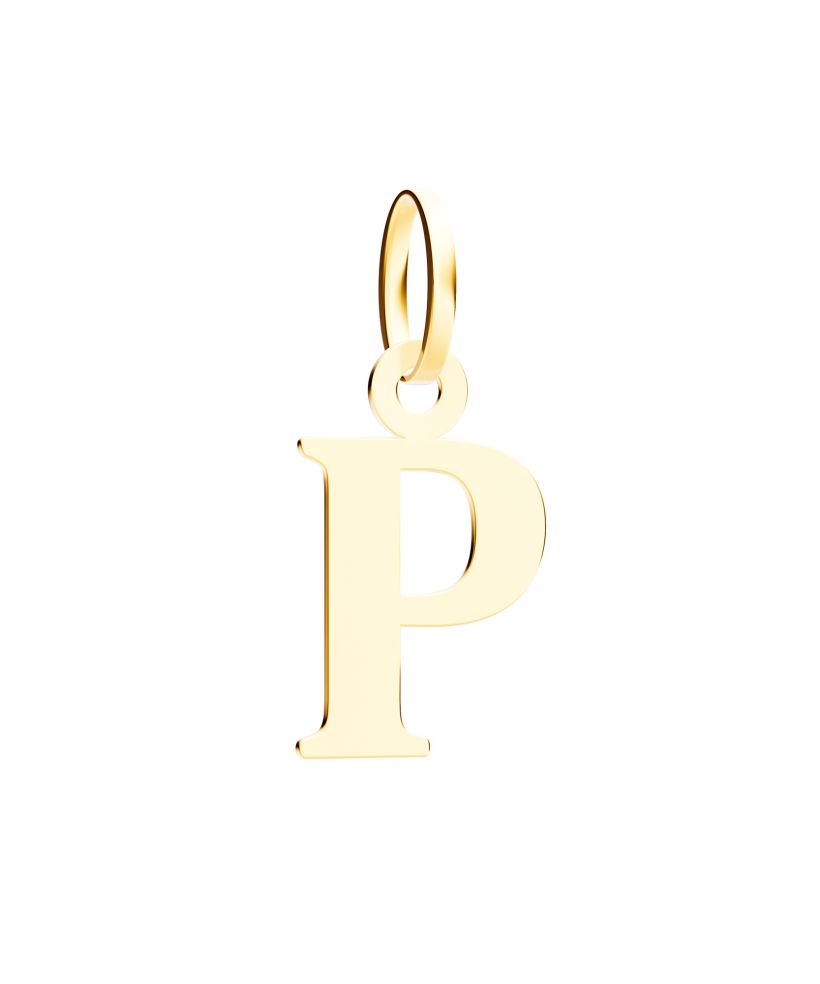 Bonore - Gold 585 - Letter P 17 mm pendant