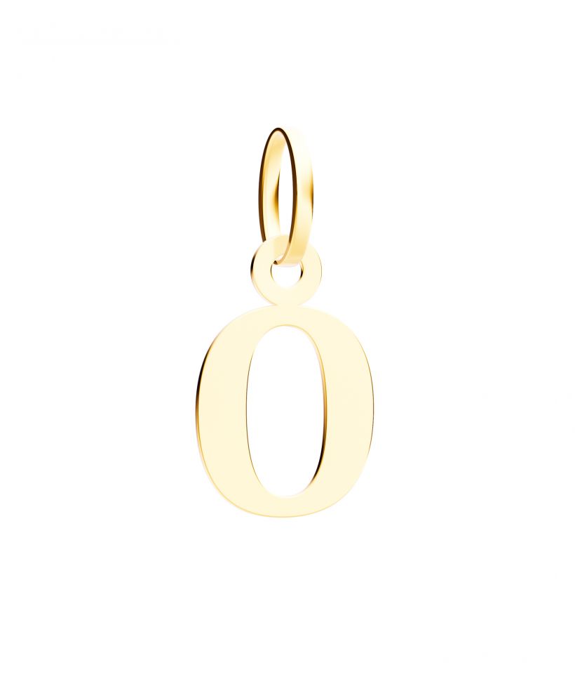 Bonore - Gold 585 - Letter O 17 mm pendant