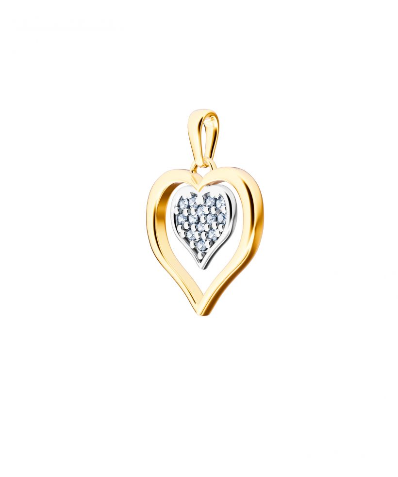 Bonore - Gold 585 - Cubic Zirconia pendant