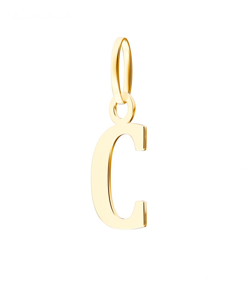 Bonore - Gold 585 - Letter C 17 mm pendant