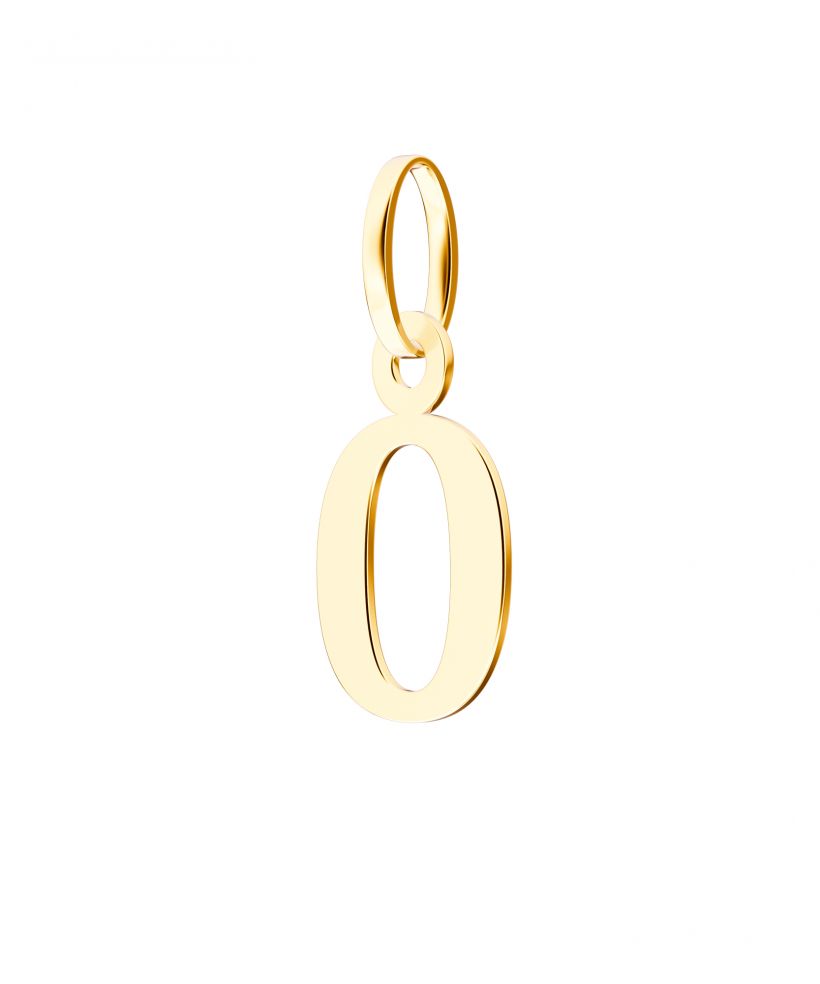 Bonore - Gold 585 - Letter O 17 mm pendant