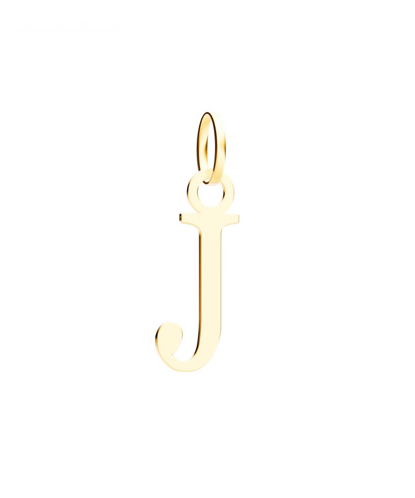 Bonore - Gold 585 - Letter J 17 mm pendant