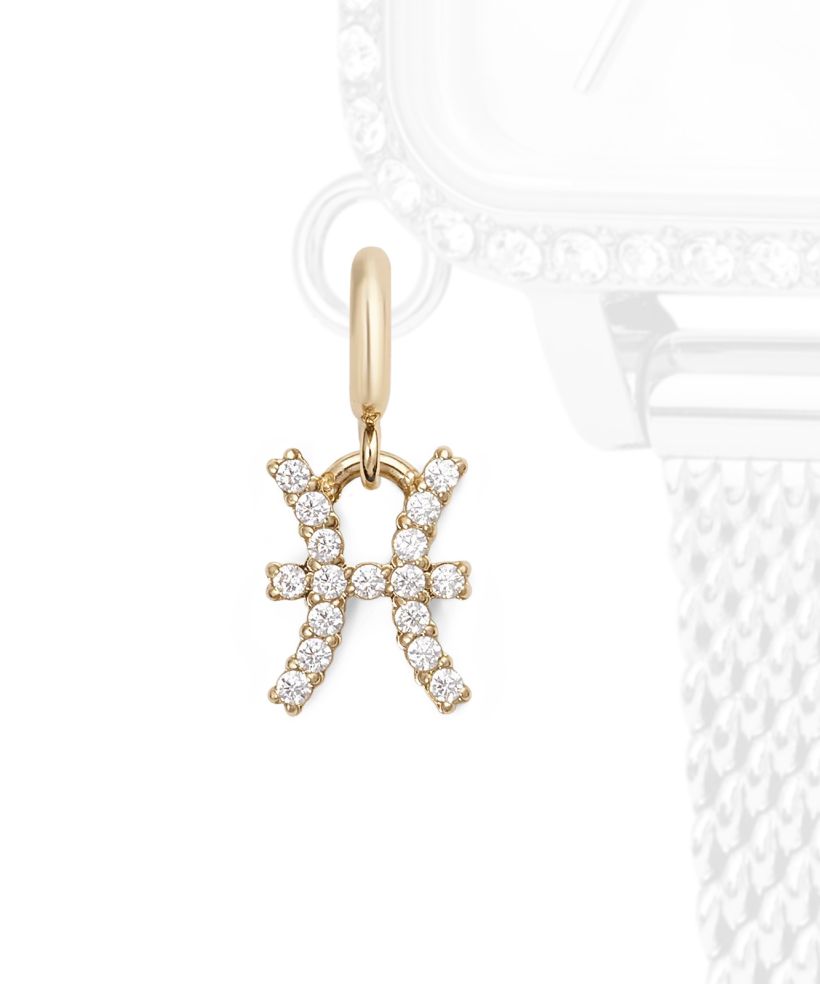 Daniel Wellington Charm Gold Pisces pendant