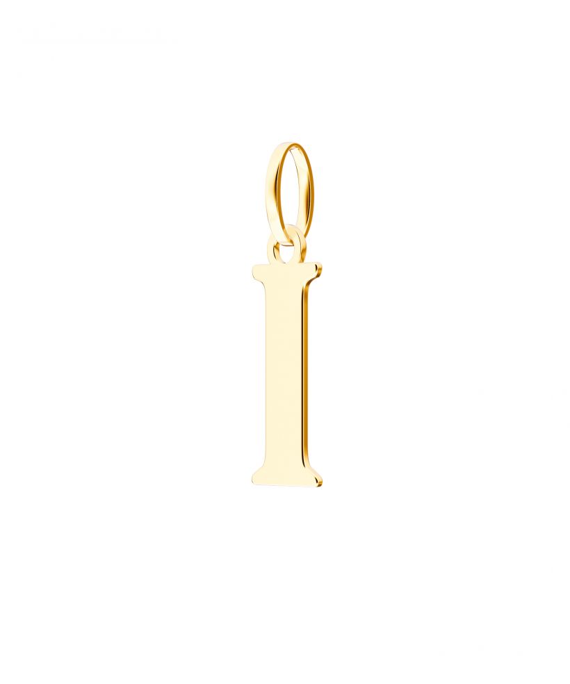 Bonore - Gold 585 - Letter I 24 mm pendant