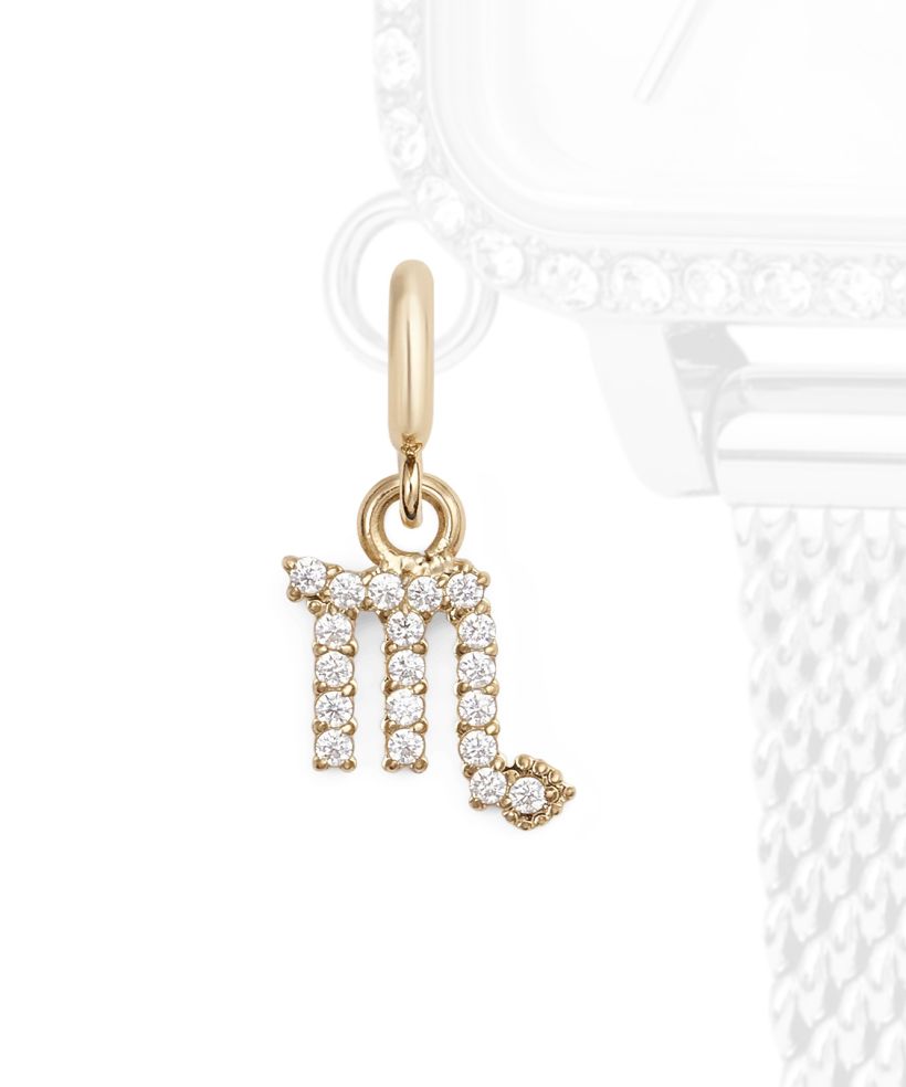 Daniel Wellington Charm Gold Scorpio pendant