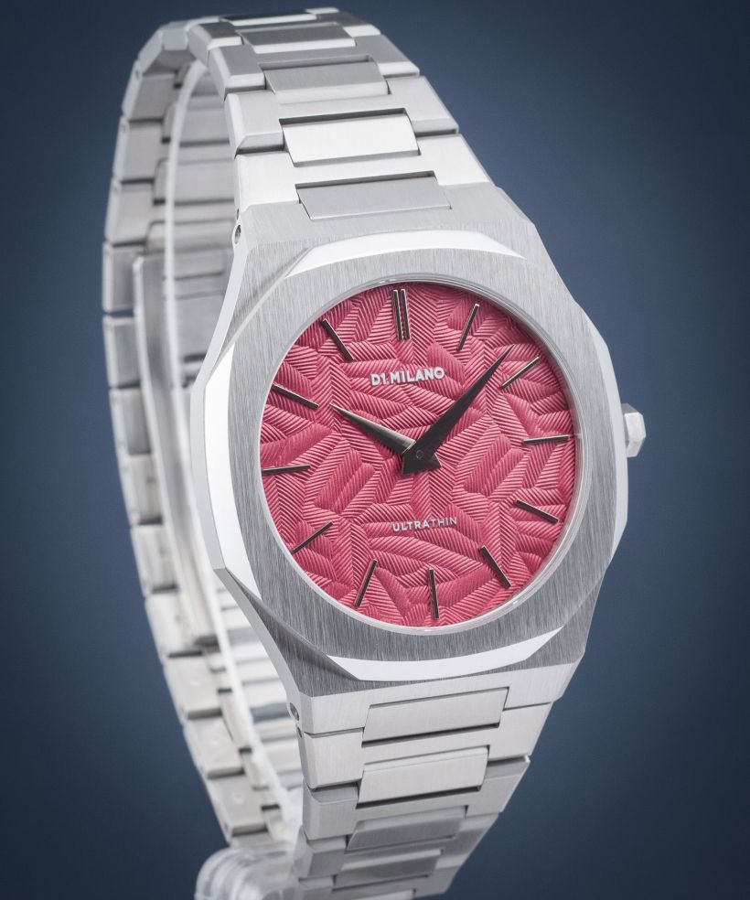 D1 Milano Ultra Thin Barn Red unisex watch