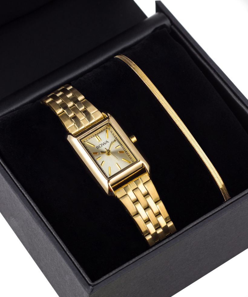 BOWA Paris Full-Gold Steel 20 Gift Set ladies watch