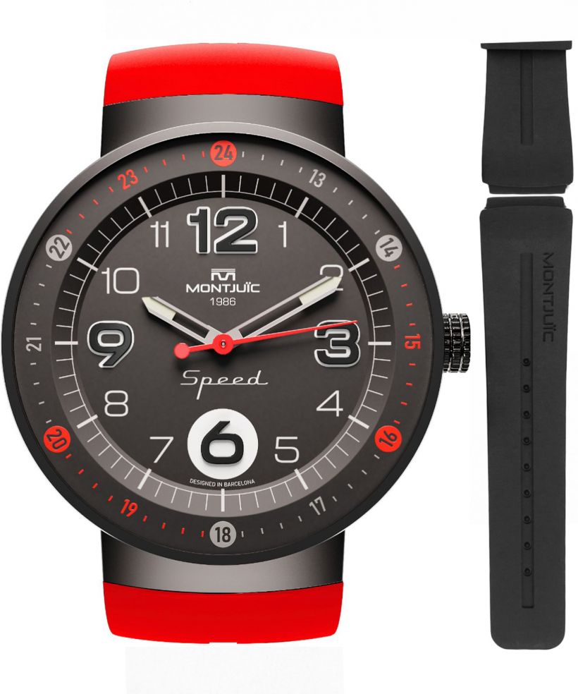 Montjuic Speed Standard Red PVD watch