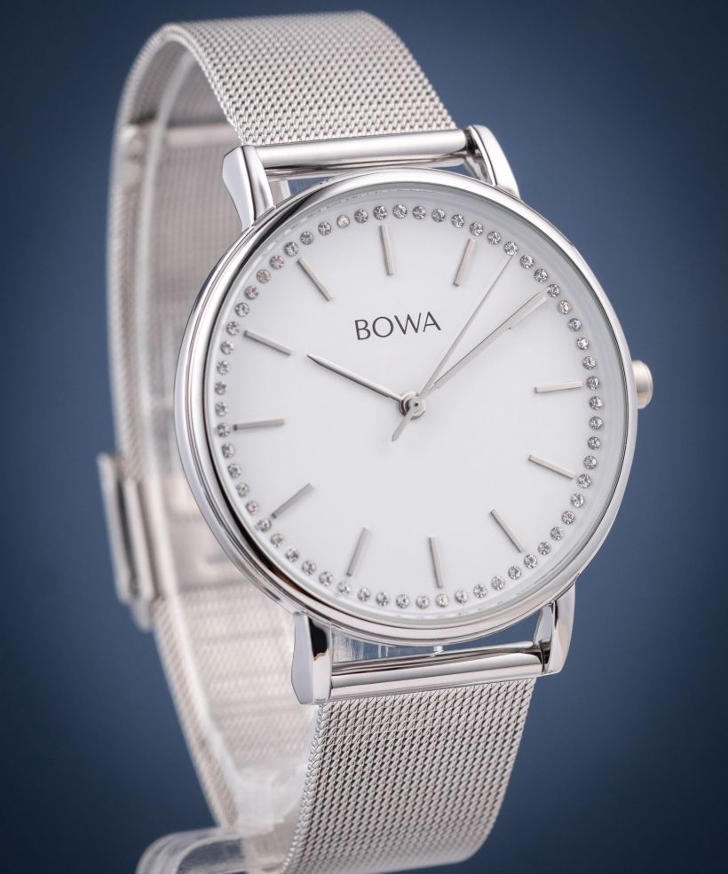BOWA Rio White-Silver Mesh 38 ladies watch