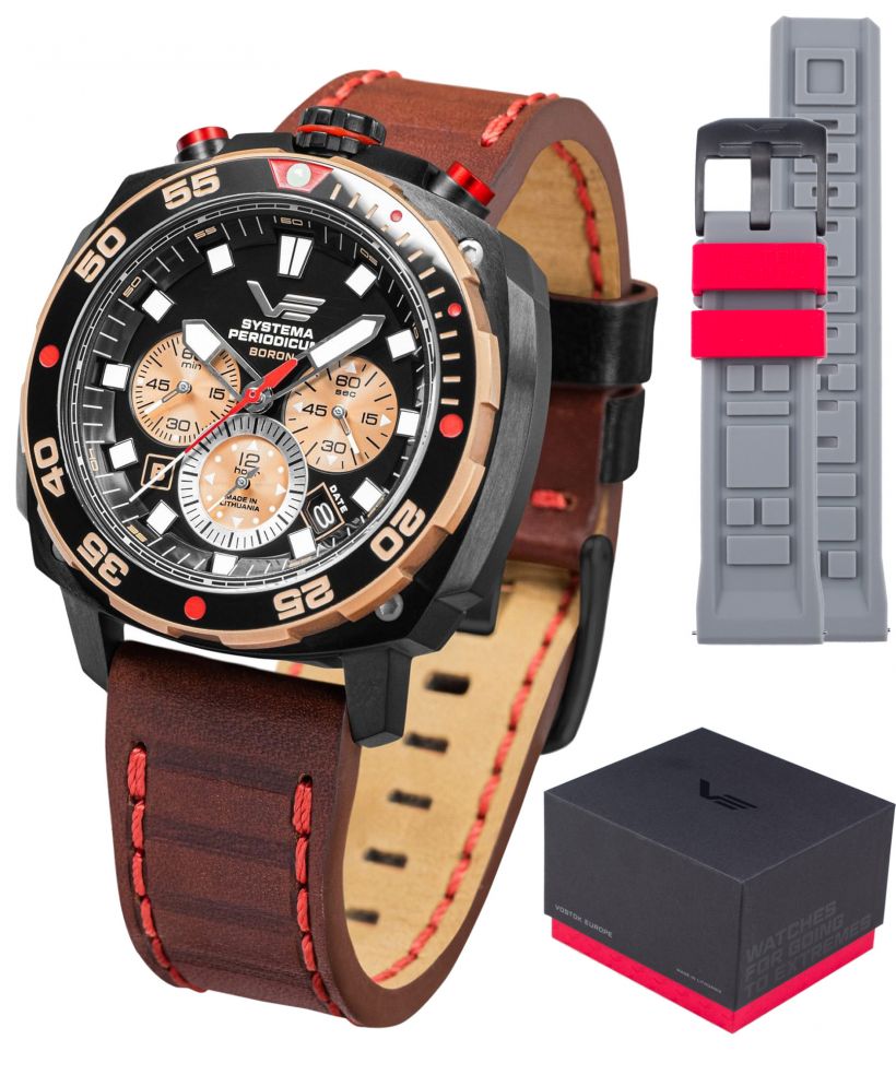 Vostok Europe Systema Periodicum Boron Chronograph SET Limited Edition gents watch