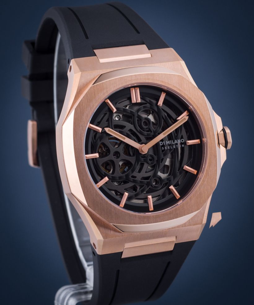 D1 Milano Skeleton Rose Gold watch