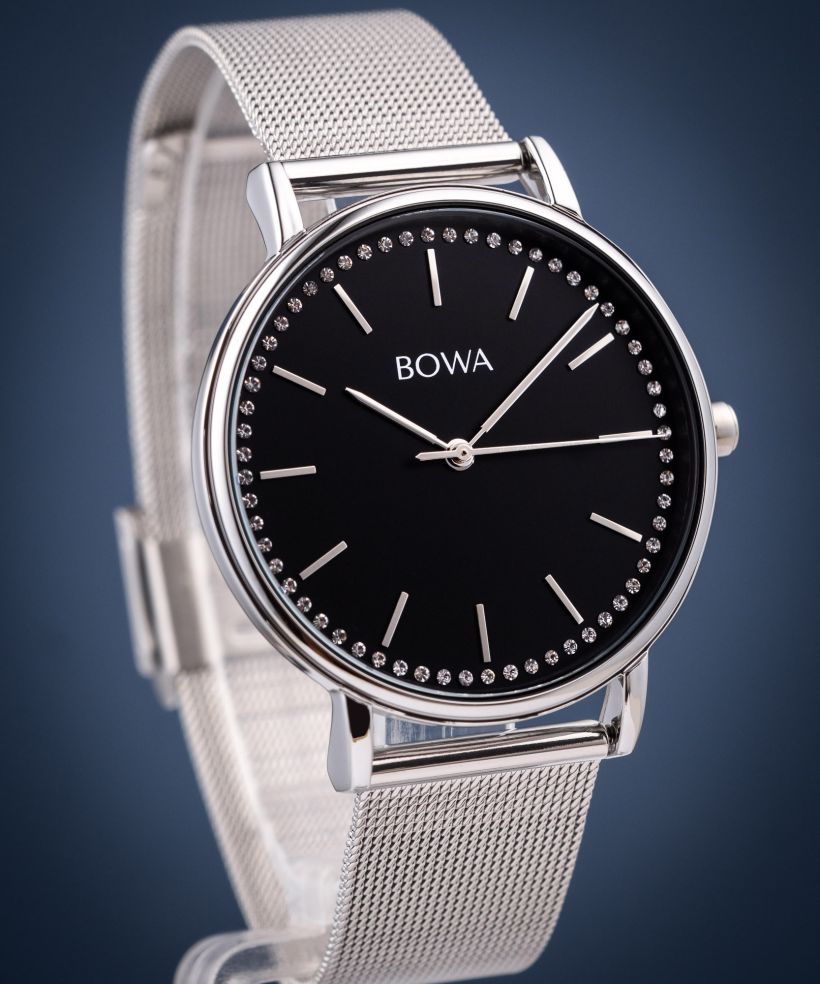 BOWA Rio Black-Silver Mesh 38 ladies watch