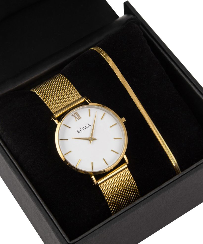 BOWA London White-Gold 33 Gift Set (watch + bracelet)