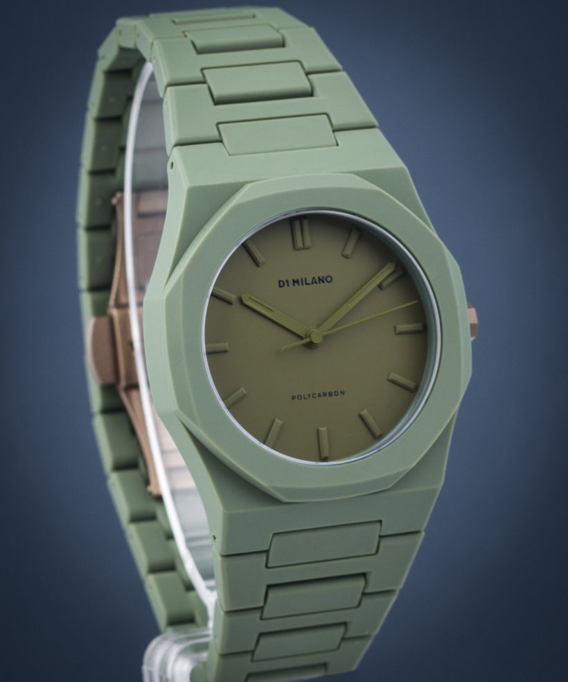 D1 Milano Polycarbon Military Green watch