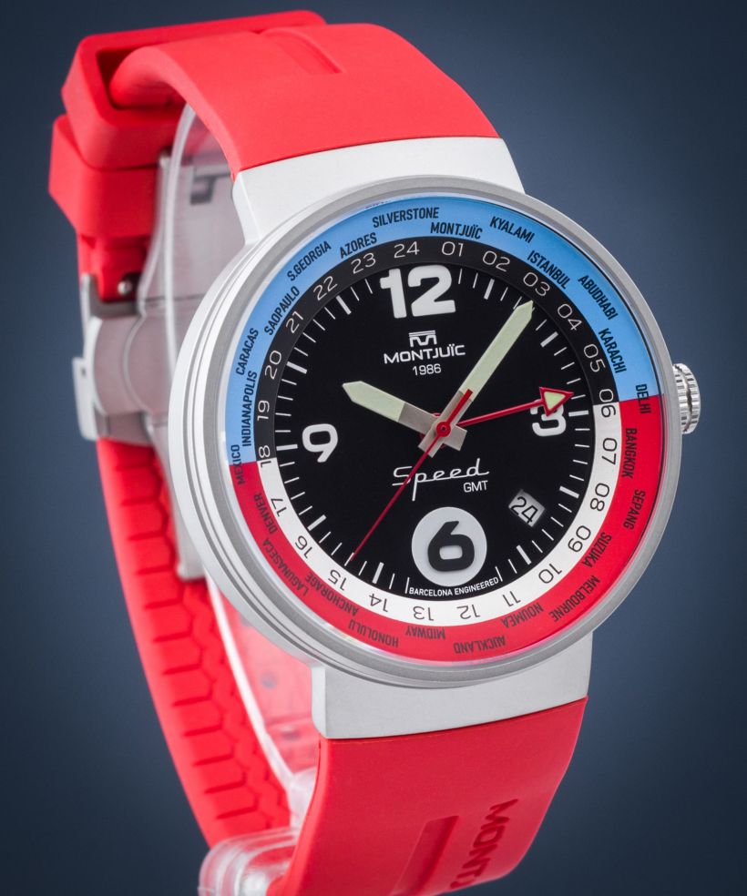 Montjuic Speed GMT Red Outback watch
