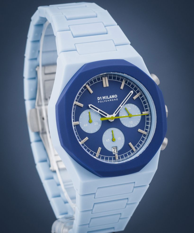 D1 Milano Polychrono Blue Blast watch