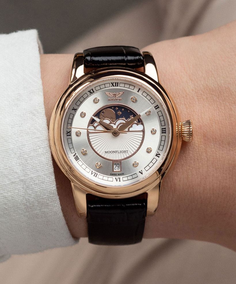 Aviator Douglas Moonflight Silver Diamonds Limited Edition watch