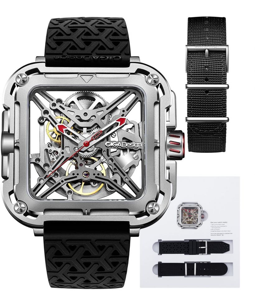 Ciga Design X Series Silver Skeleton Automatic watch