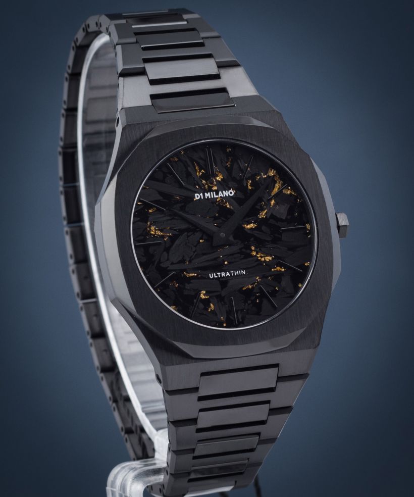 D1 Milano Ultra Thin Black DLC  watch