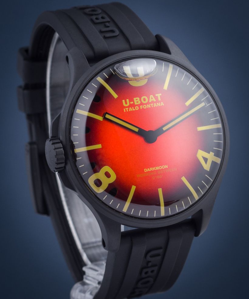U-BOAT Darkmoon Cardinal Red IPB watch