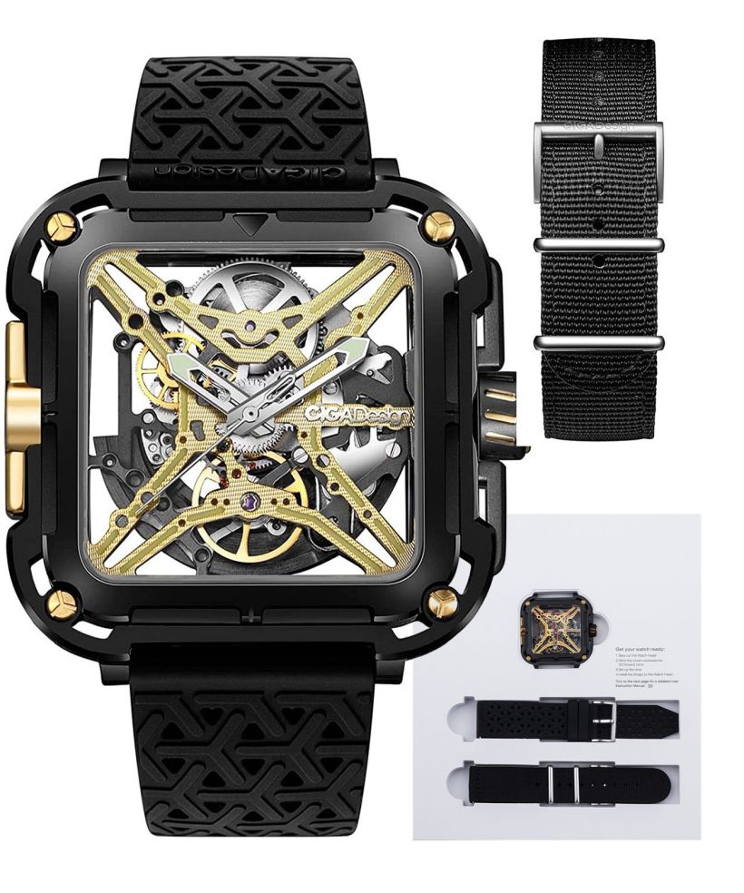 Ciga Design X Series Gorilla Black DLC & Gold Titanium Automatic watch