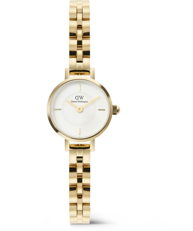 Daniel Wellington Petite Mini Arch 3-link White Gold ladies watch