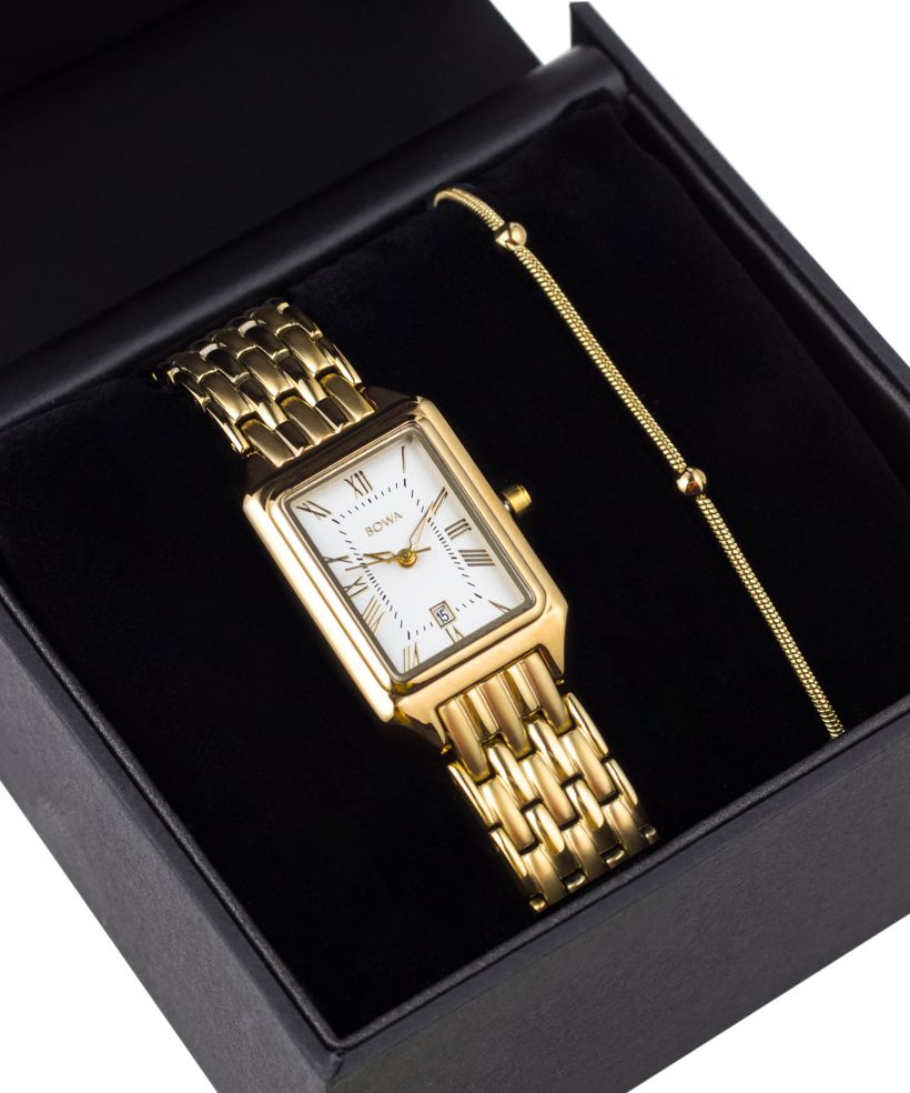 BOWA Barcelona White Gold Steel 23 Gift Set ladies watch