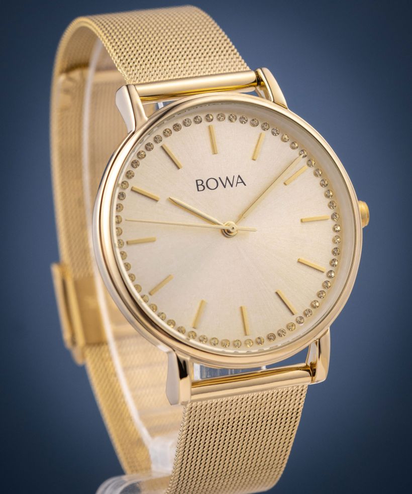 BOWA Rio Full Gold Mesh 38 ladies watch
