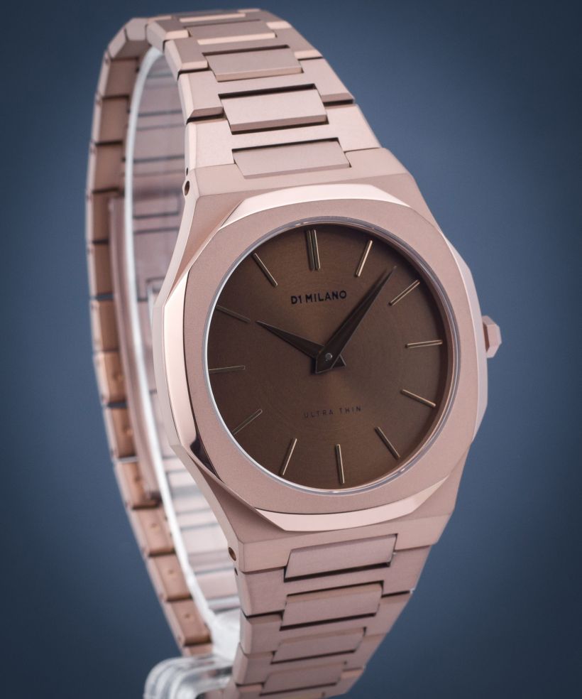 D1 Milano Ultra Thin Chocolate unisex watch