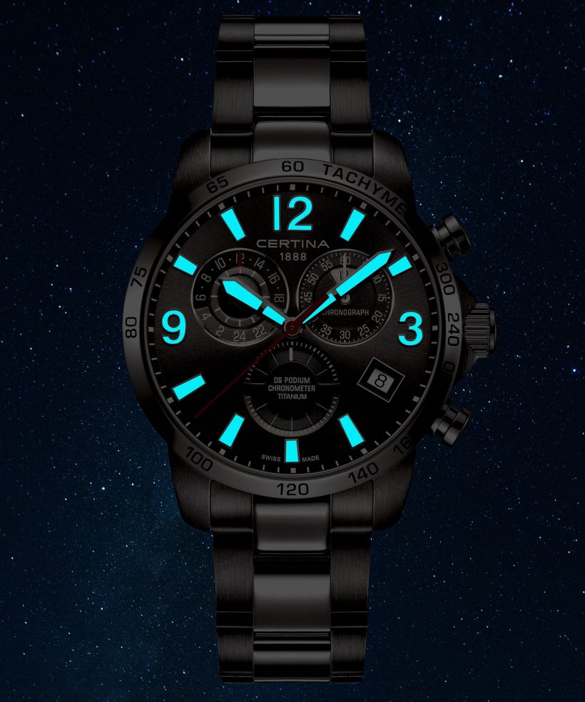 Certina Sport DS Podium GMT Titanium Chrono watch