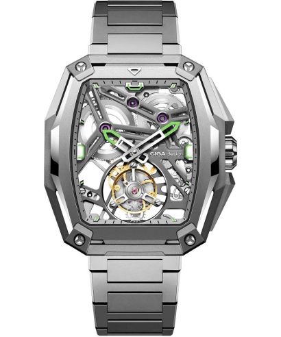 Ciga Design Hunter Tourbillon Series Z Automatic Titanium Skeleton gents watch