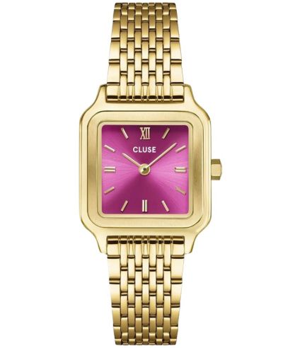Cluse Gracieuse Petite Steel Fuchsia Pink ladies watch