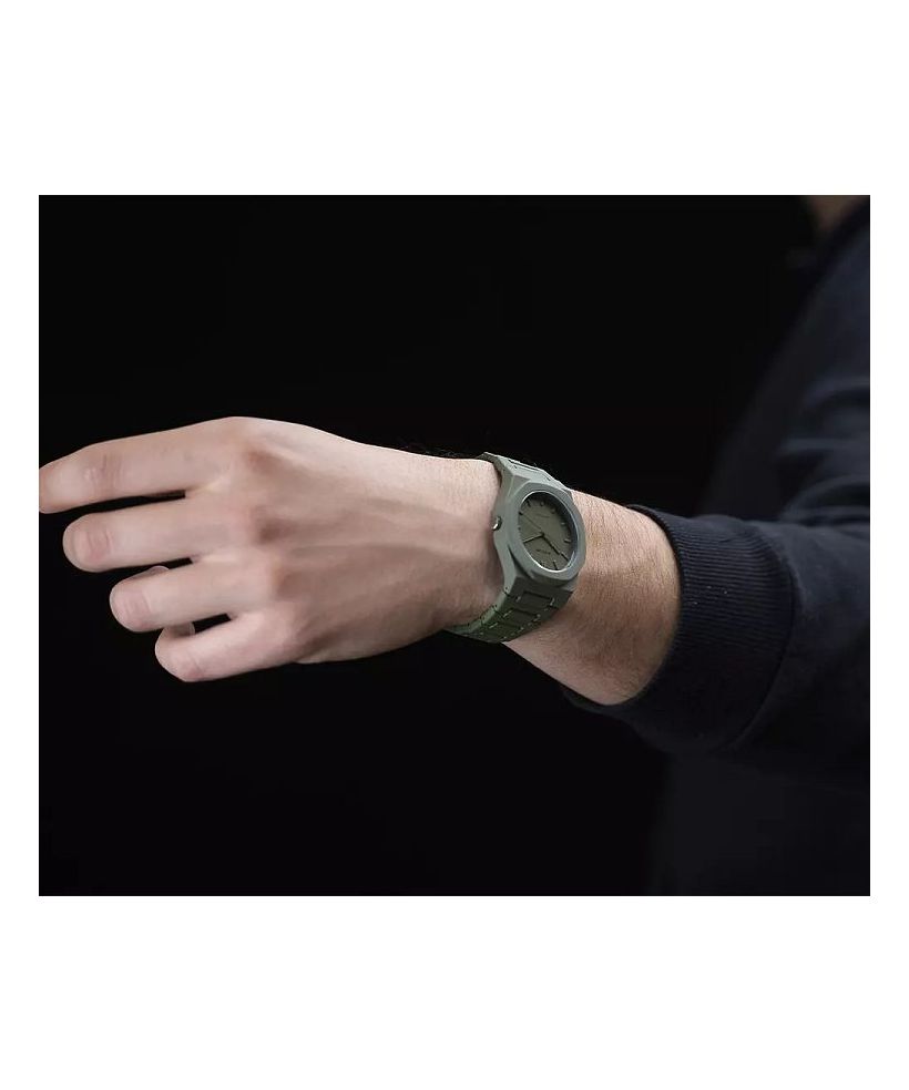 D1 Milano Polycarbon Military Green unisex watch