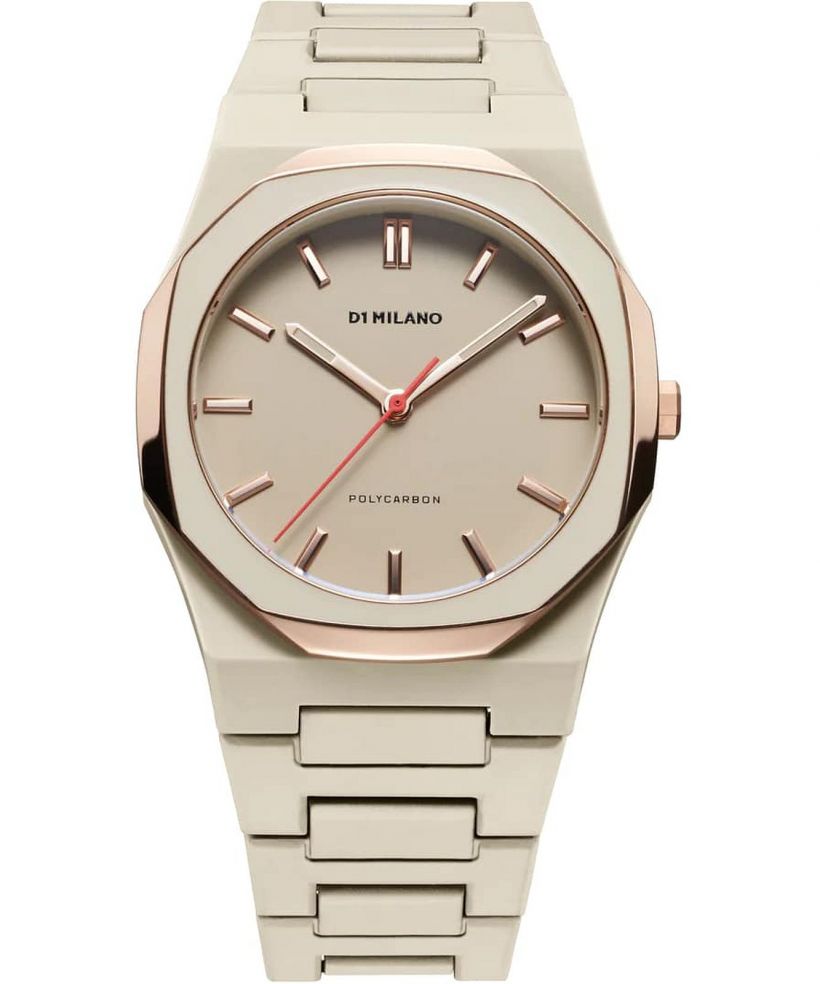 D1 Milano Polycarbon Taupe Mesh  watch