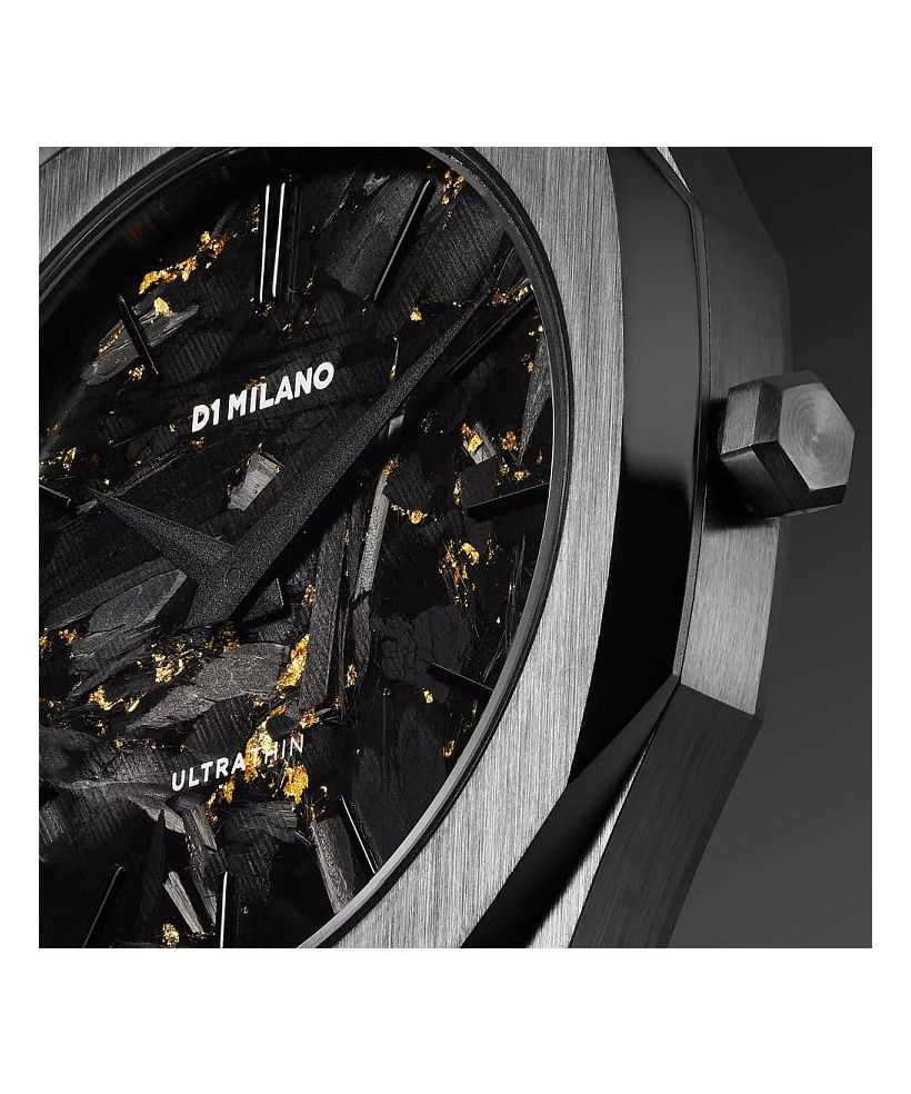D1 Milano Ultra Thin Black DLC  watch